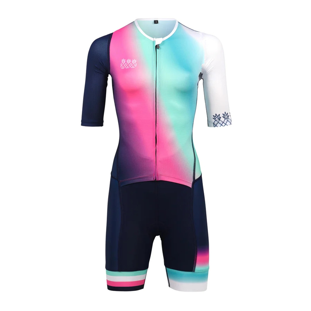 Cycling Gear Jersey - Yaz kadın triatlon atleti Pro Team