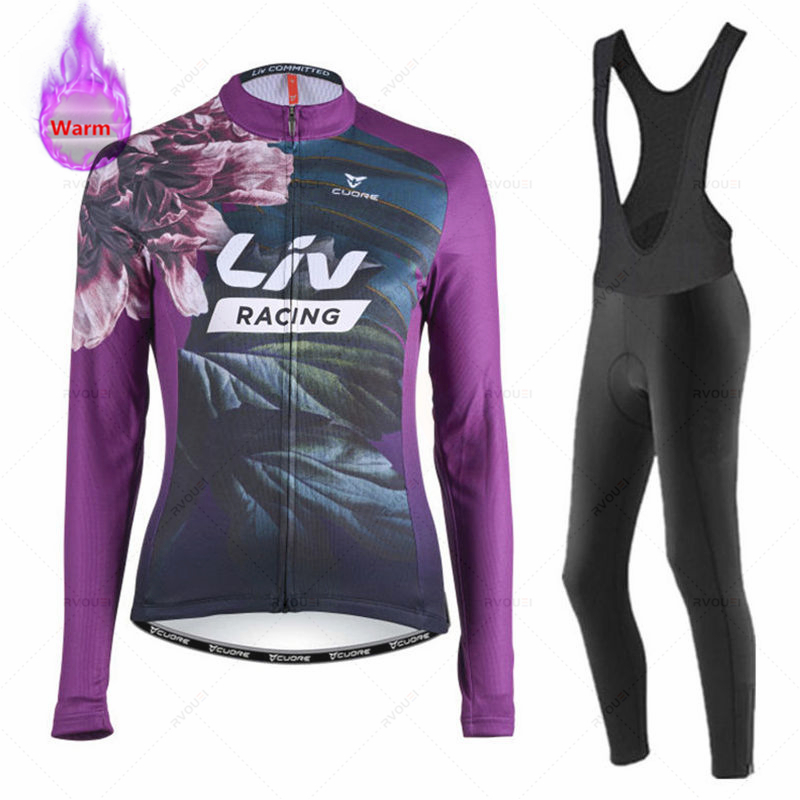 Cycling Gear Brands - Liv Kadın Kış Bicicleta Seti Açık